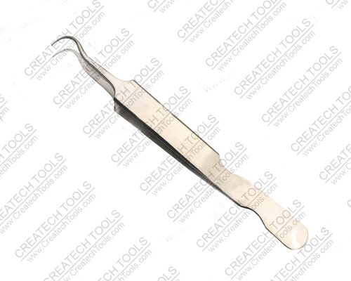 HALF ROUND VOLUME EYELASH EXTENSION TWEEZER WITH BASE CUT