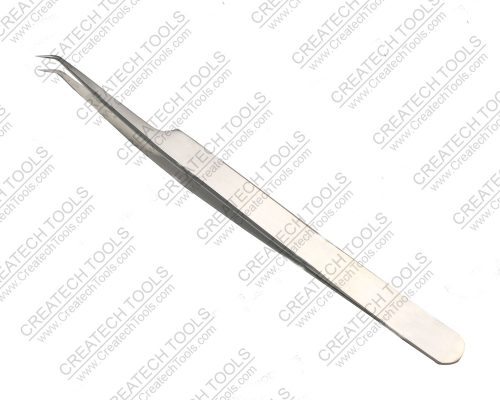 PRO-STRAIGHT. 5MM BENT 45 degree TWEEZERS 14CM